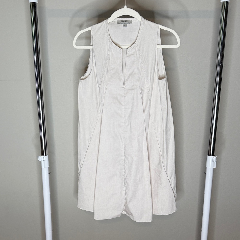 All Saints Soft Grey Dress with Pockets